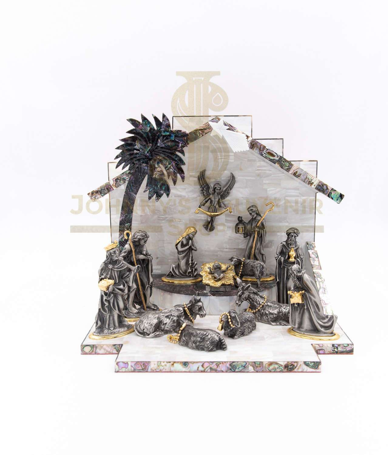 Mother Of Pearl Nativity
