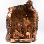 Nativity Cave With Holy Family Figures